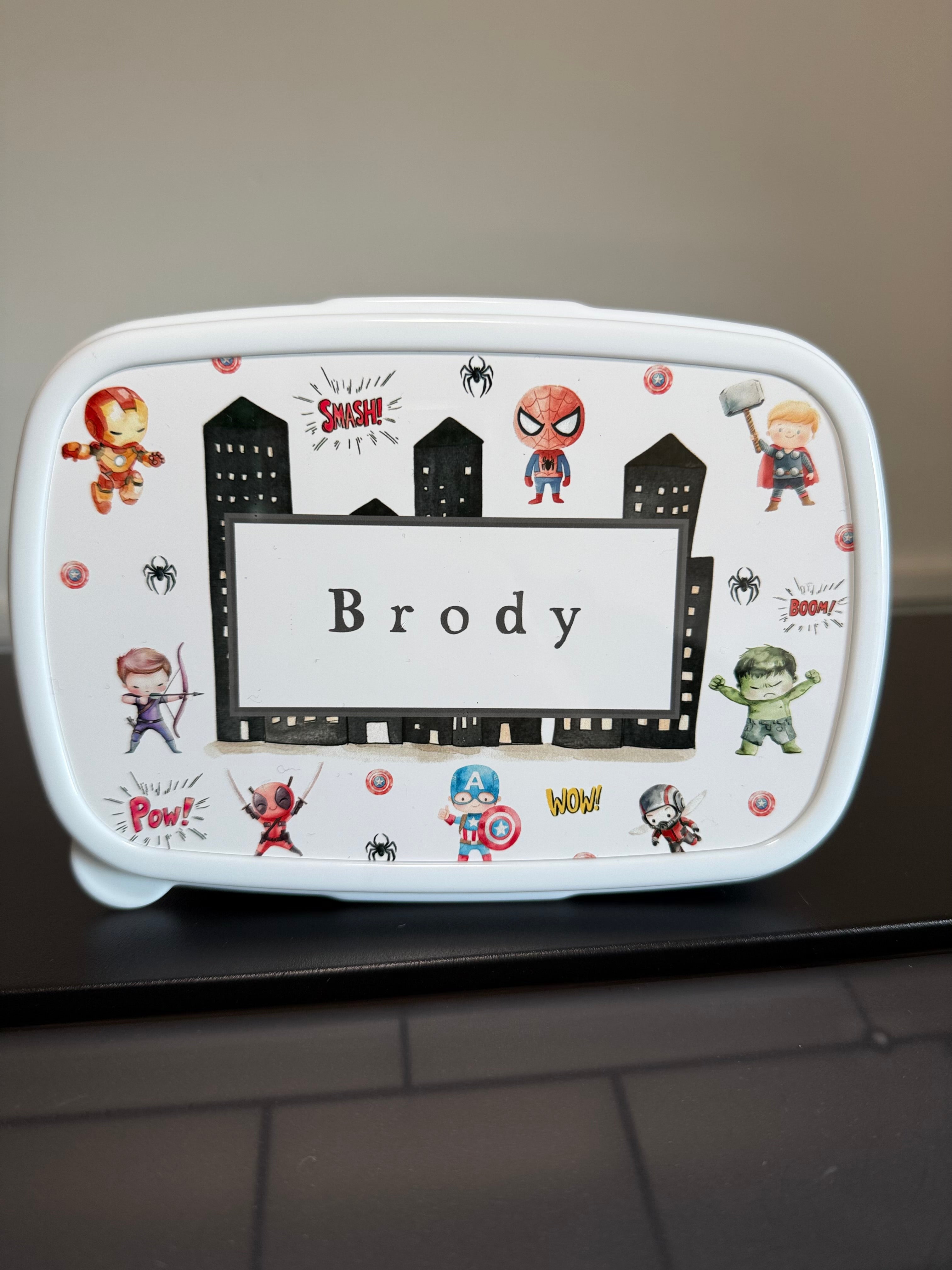 Personalised Superhero Snack Tub