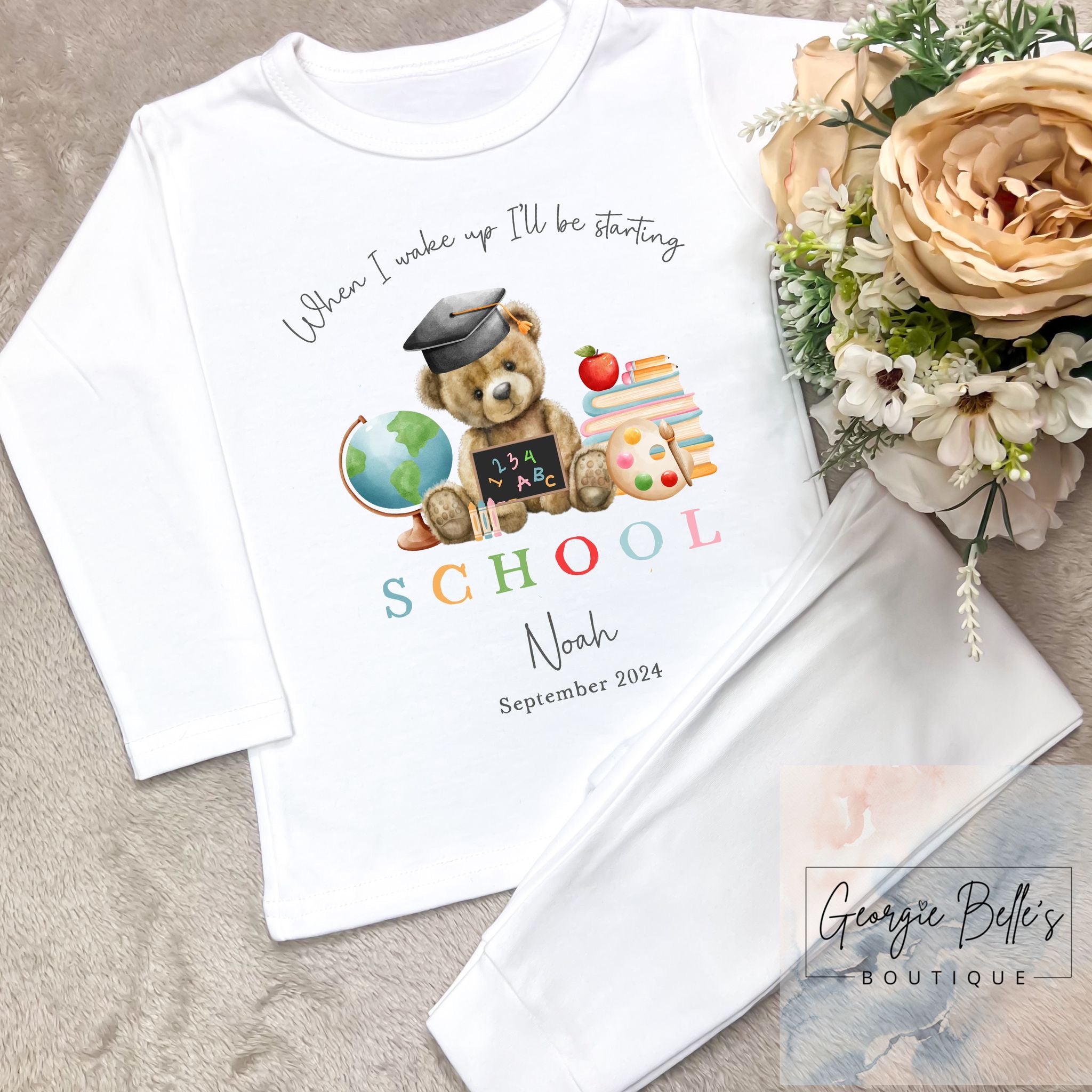 Personalised School Pyjamas - School Design