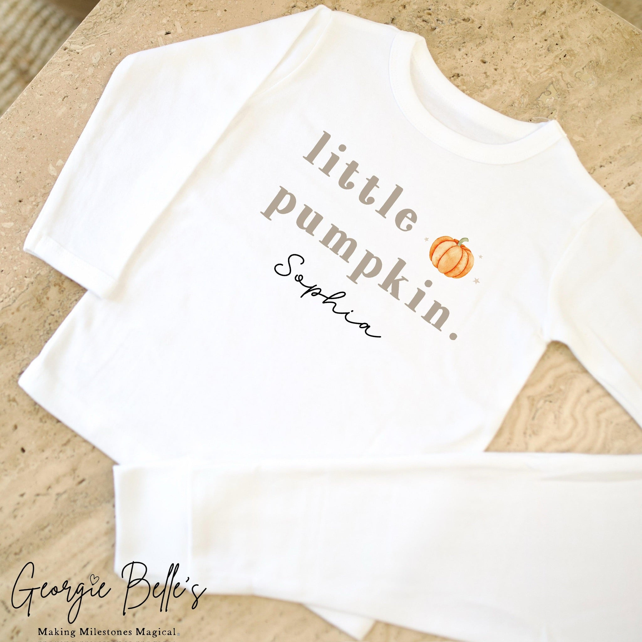 Personalised Halloween Pyjamas - Little Pumpkin Design