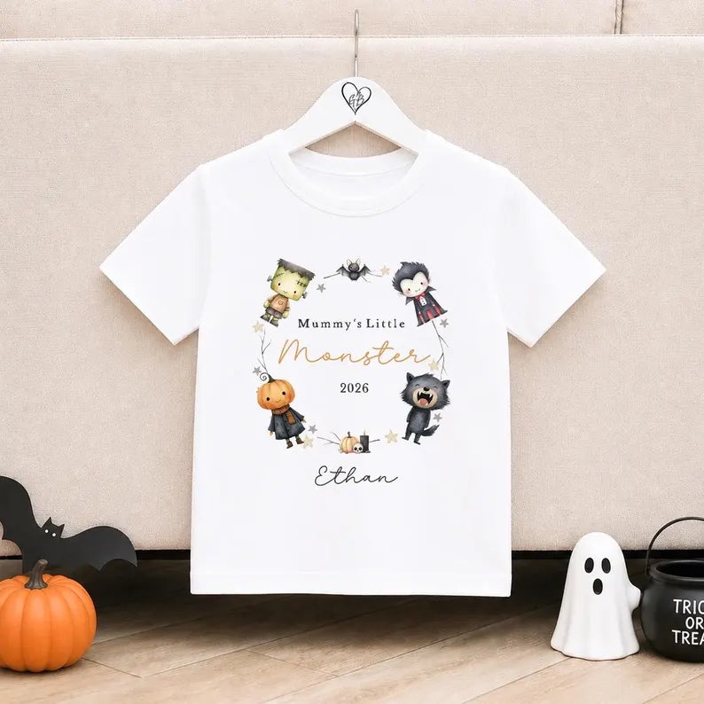 Personalised Halloween T-Shirt | Fiver Friday £5 Offer | Mummy’s Little Monster Design