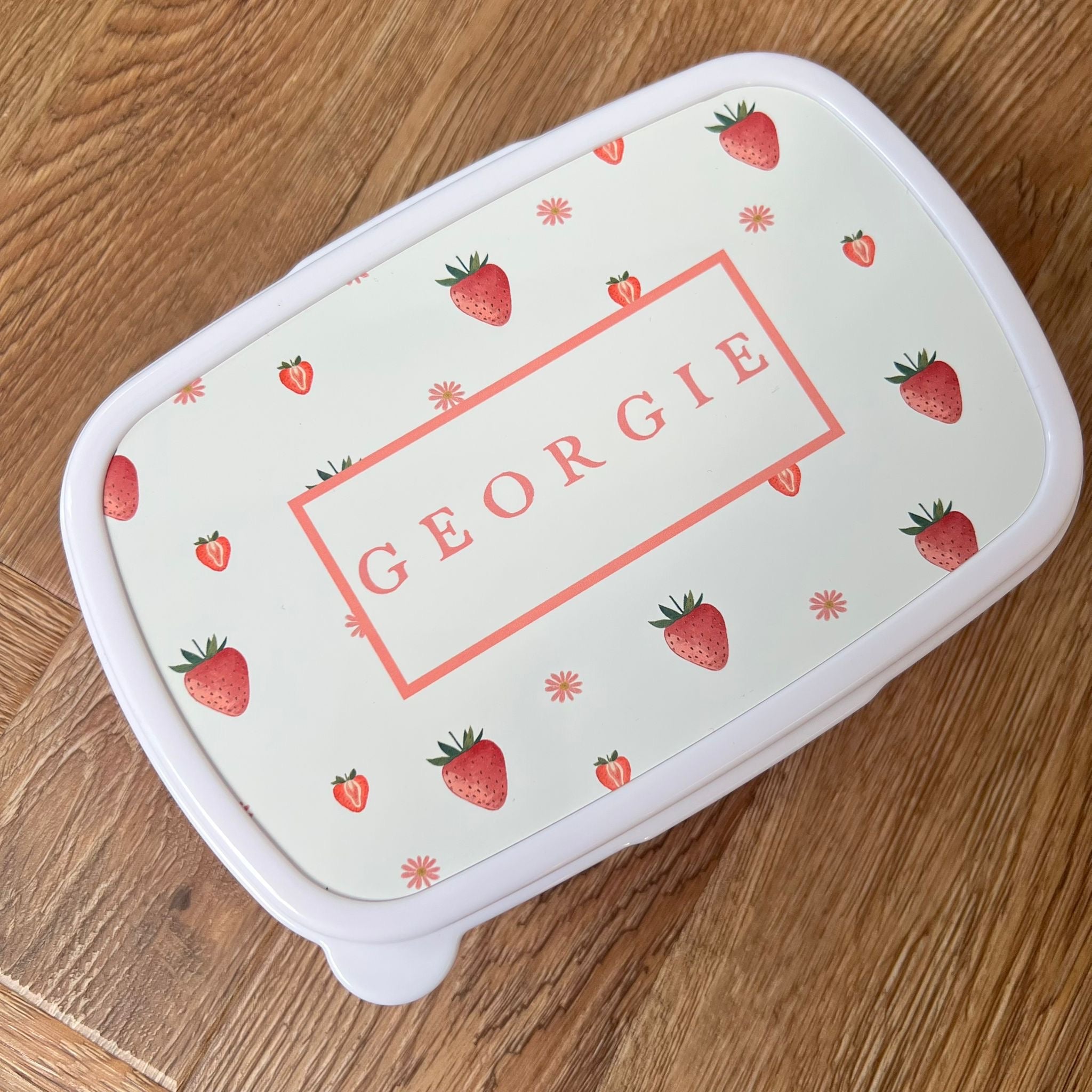Personalised Strawberry Snack Tub