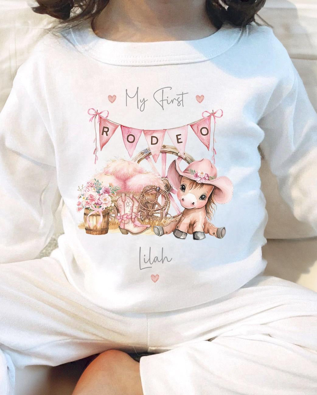 Personalised Birthday Pyjamas - My 1st Rodeo Design