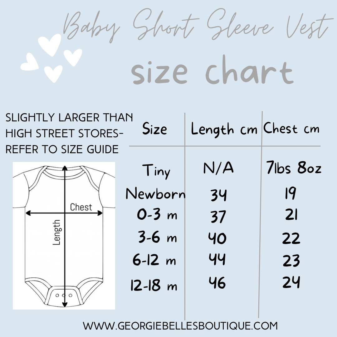 Personalised Baby Announcement Vest / Babygrow - Hello World Pink Rainbow Design