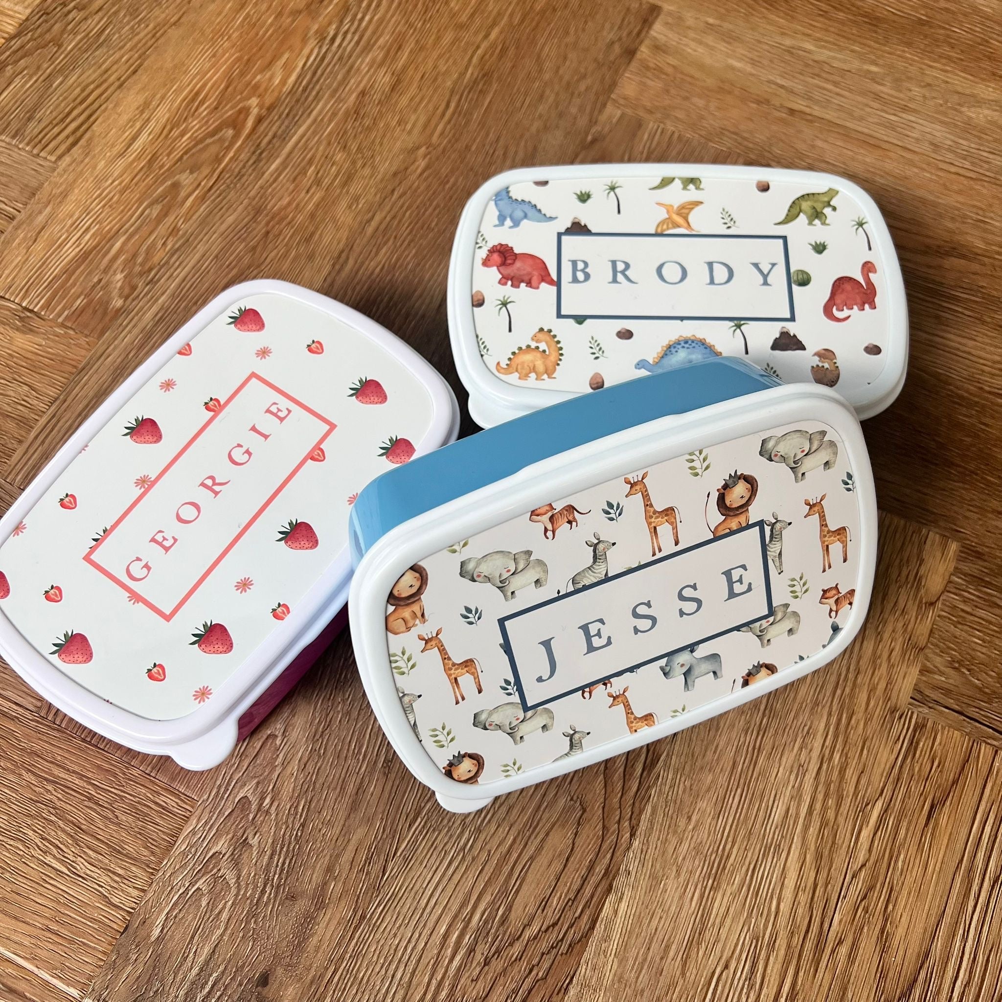 Personalised Strawberry Snack Tub