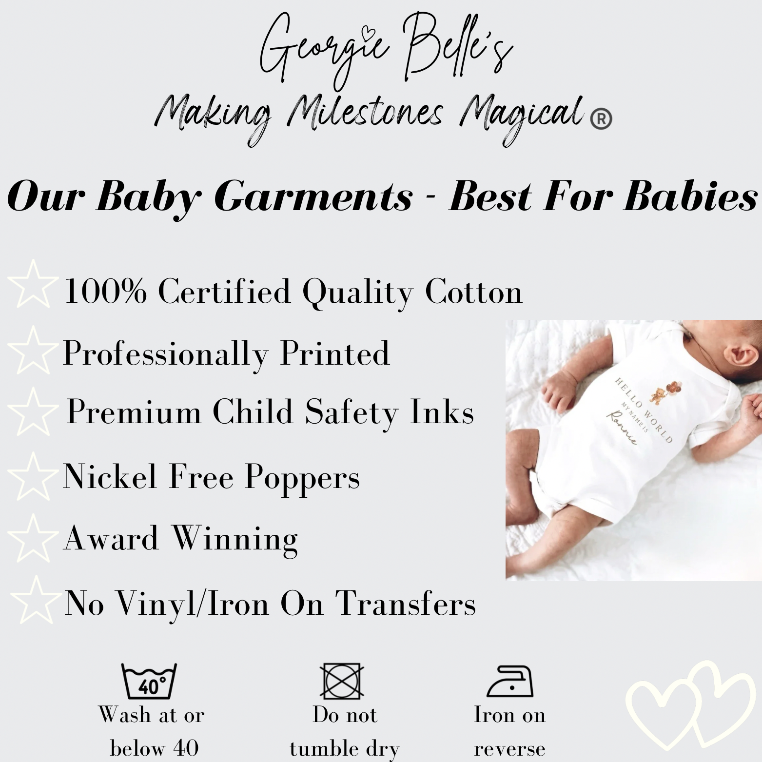 My 1st Valentines Day Vest / Babygrow - Red Bear Heart