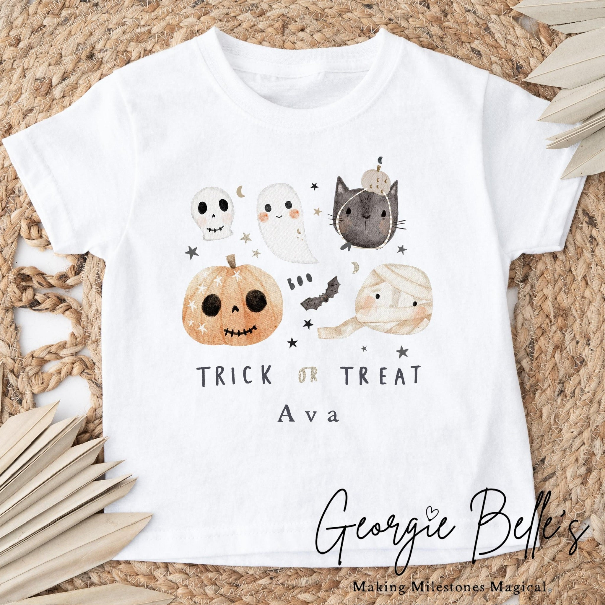 Personalised Halloween T-Shirt - Halloween Element Design
