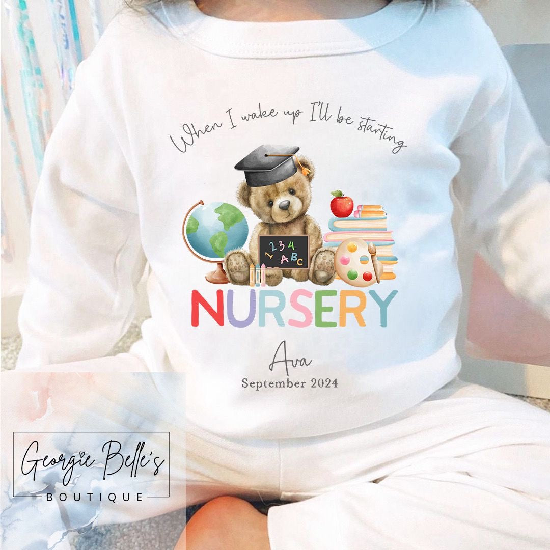 Personalised School Pyjamas - Nursery Design