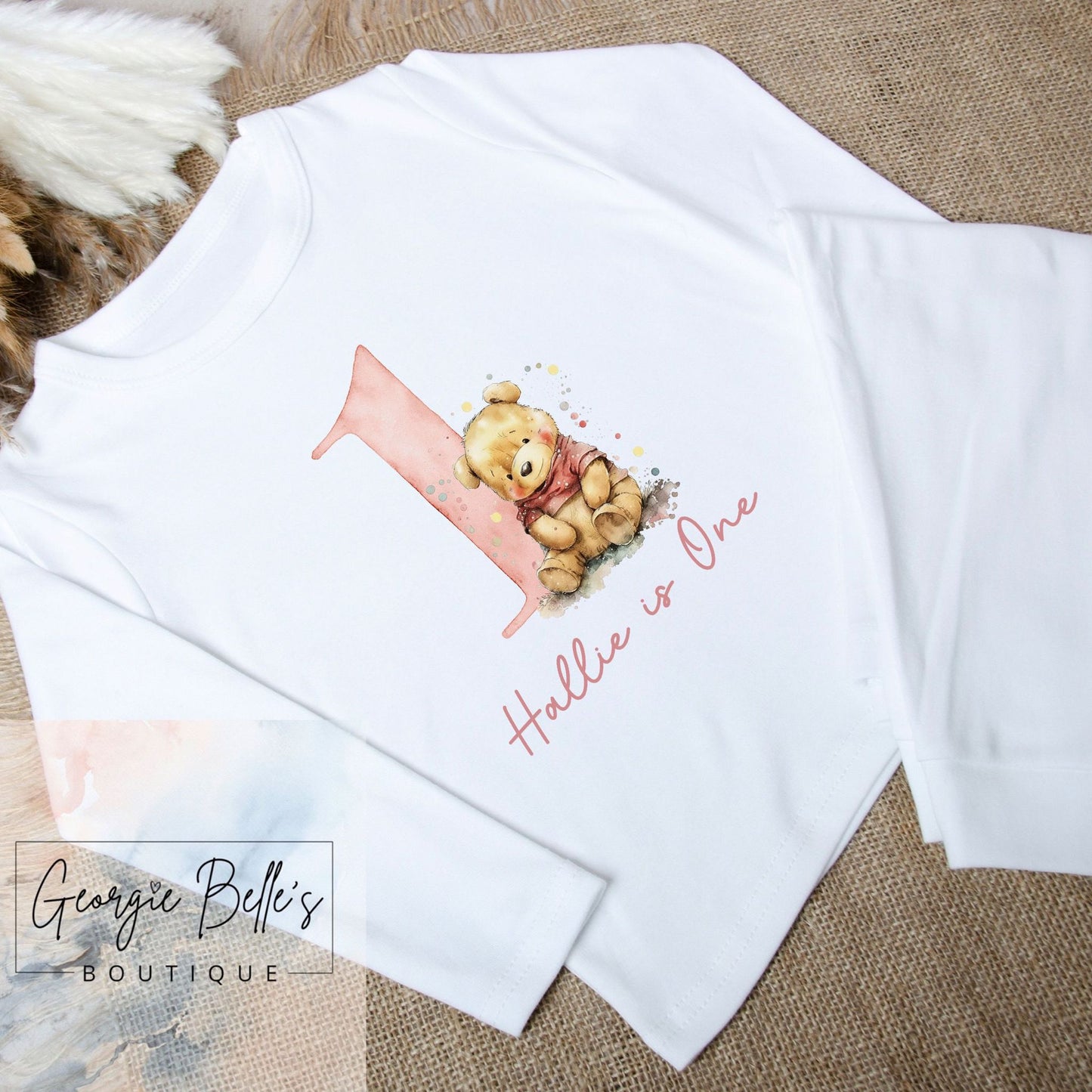 Personalised Birthday Pyjamas - Vintage Winnie The Pooh Design