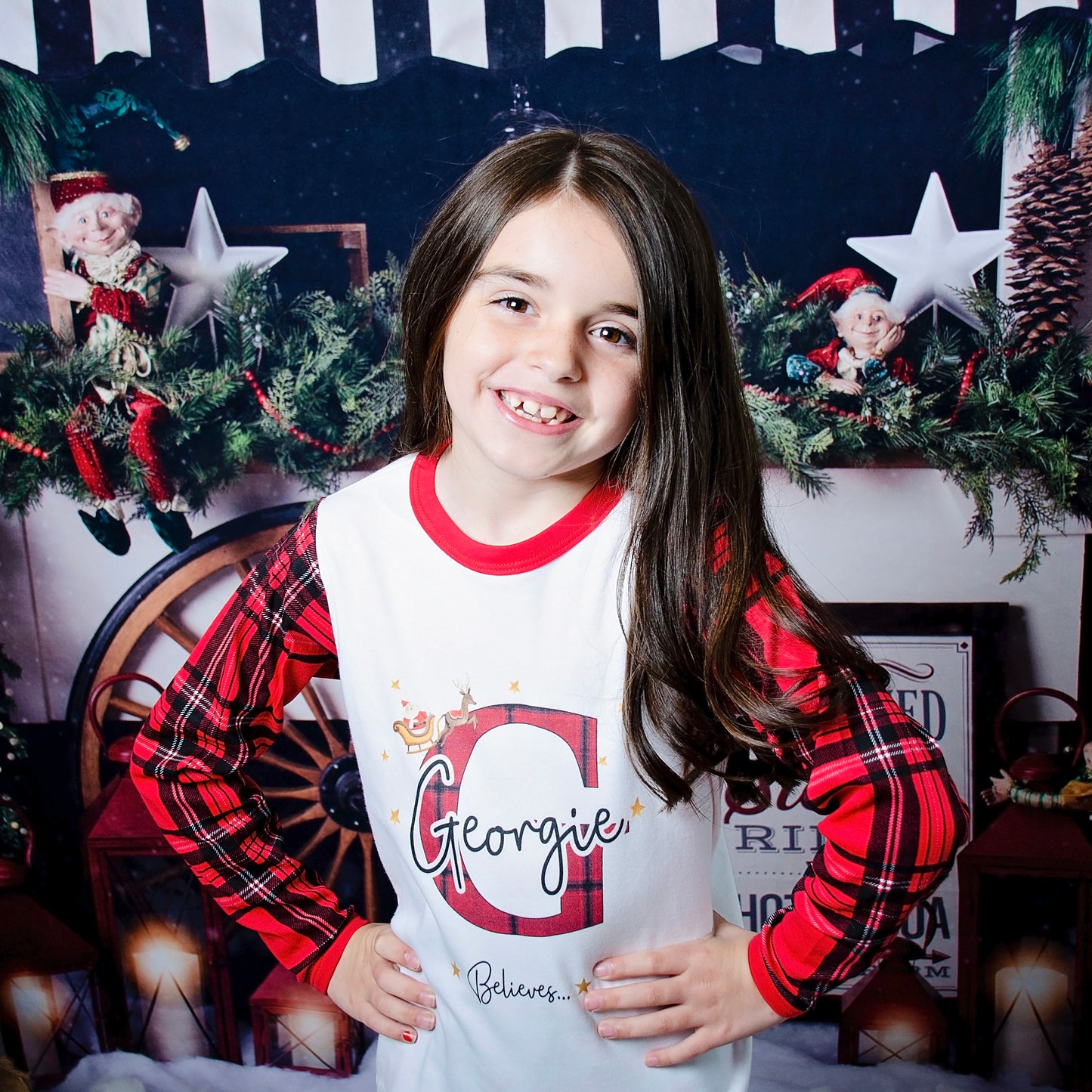 Family Matching ‘Believe’ Christmas ‘Believe’ Personalised Unisex Pyjamas