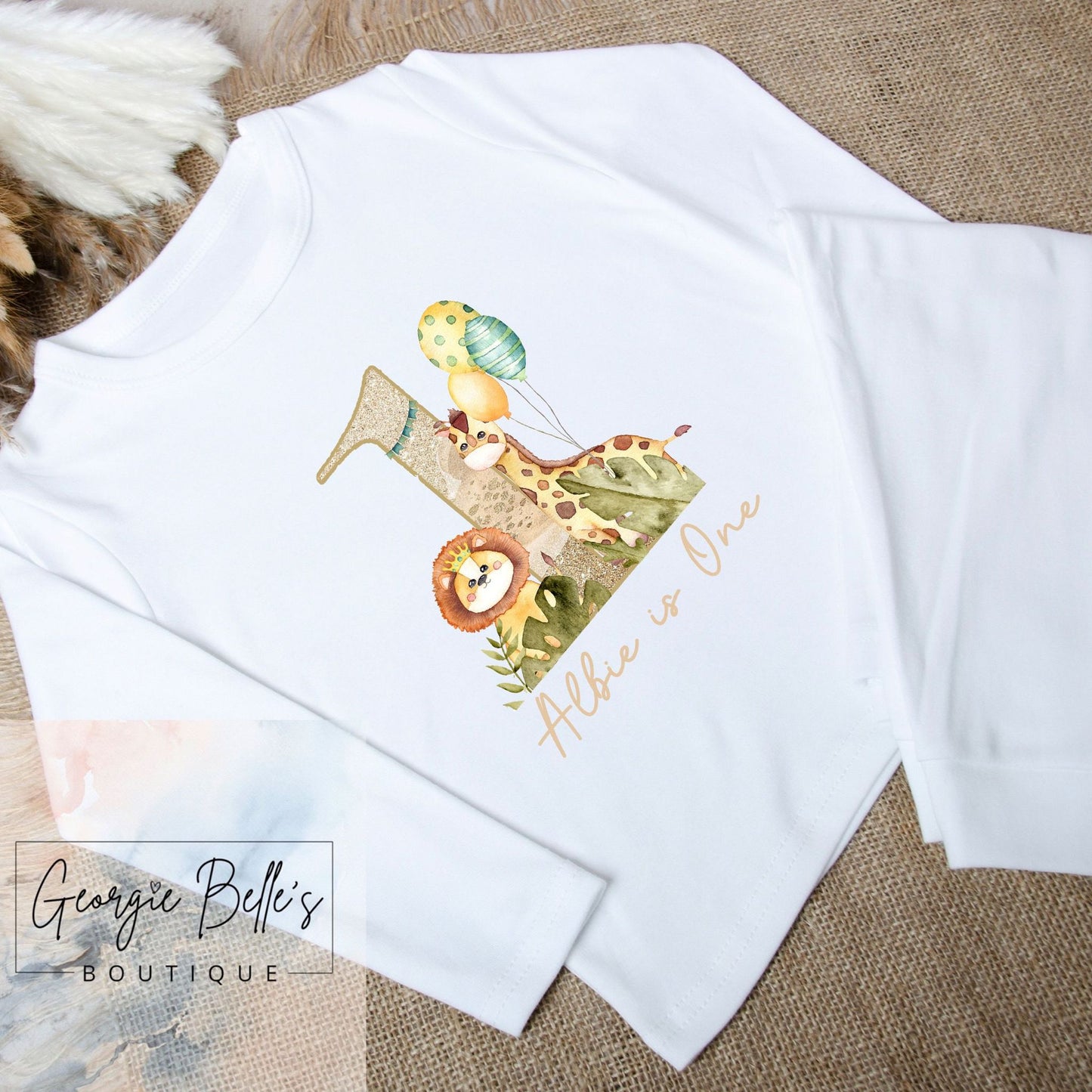 Personalised Birthday Pyjamas - Safari Design