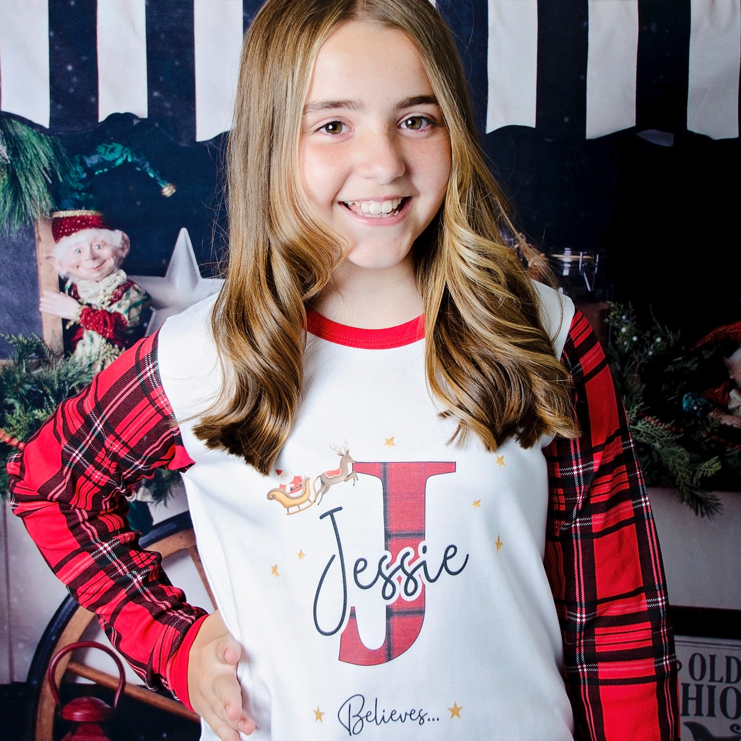 Family Matching ‘Believe’ Christmas ‘Believe’ Personalised Unisex Pyjamas