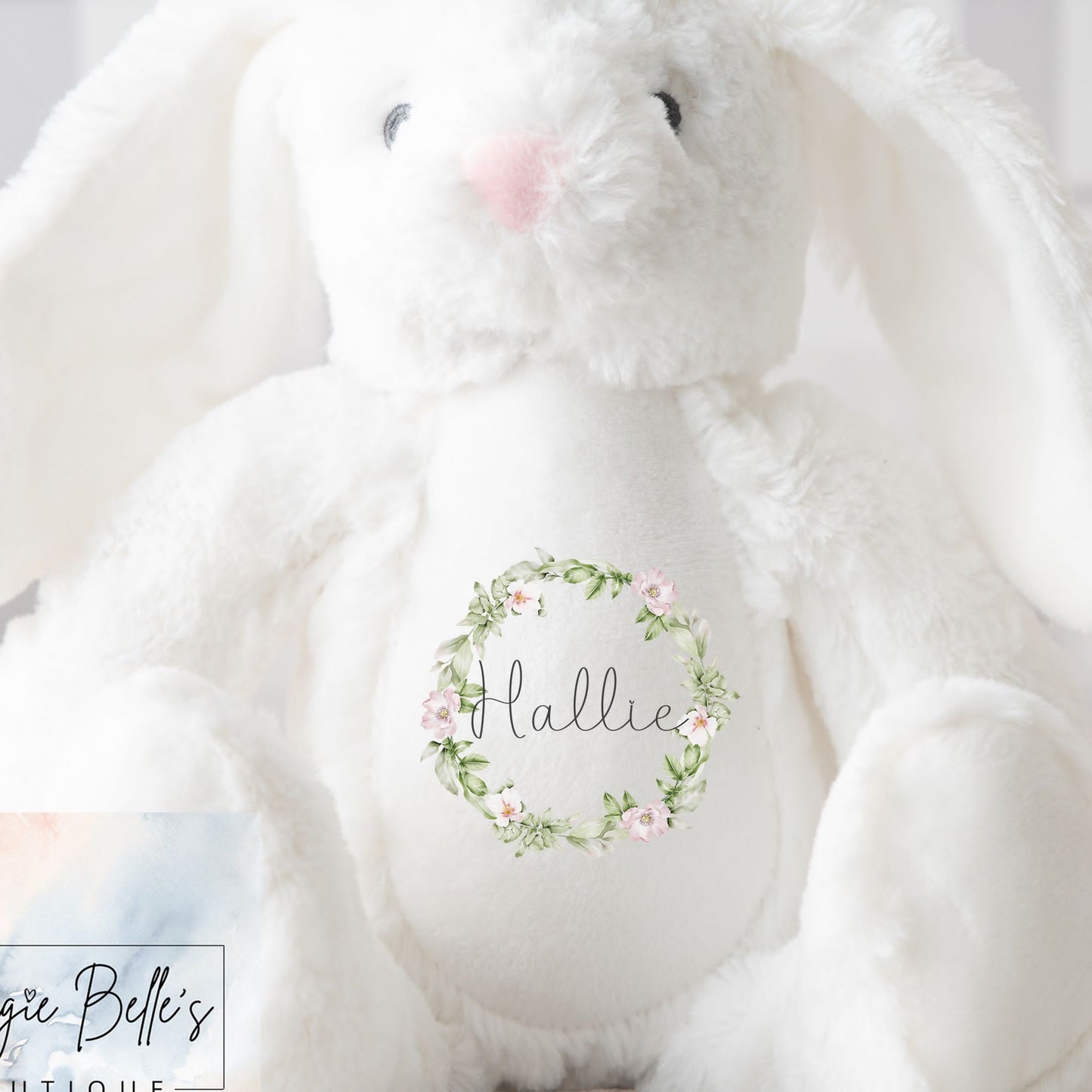 Personalised Vest/Babygrow - Floral Wreath Design
