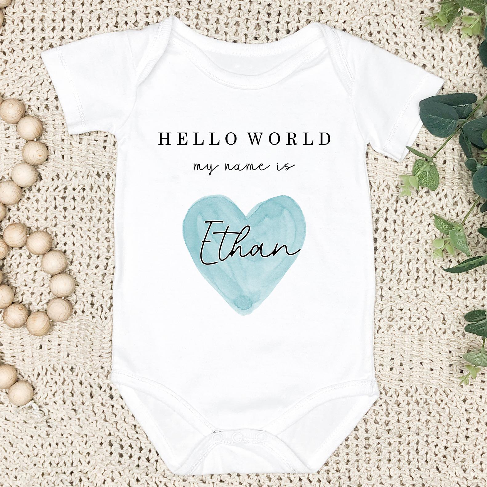 Personalised Baby Announcement Vest