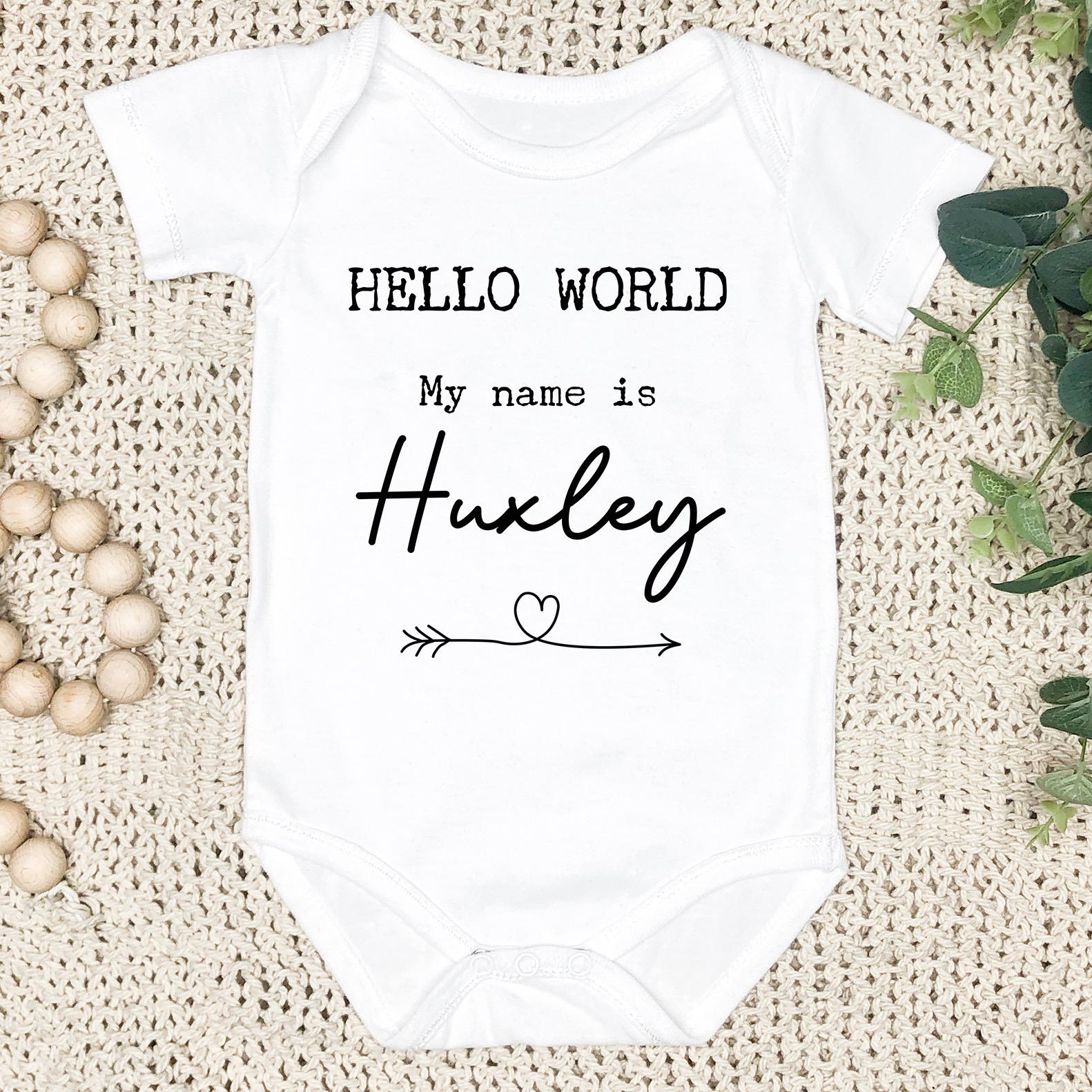 Personalised Baby Announcement Vest