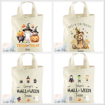 Fiver Friday Halloween Trick or Treat Mini Tote Bag - Witch Trio Design