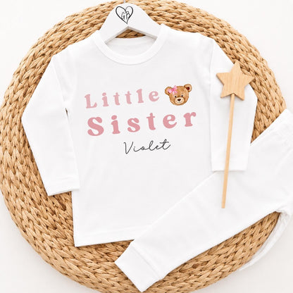 Personalised Big Sister Pyjamas - Bear Design