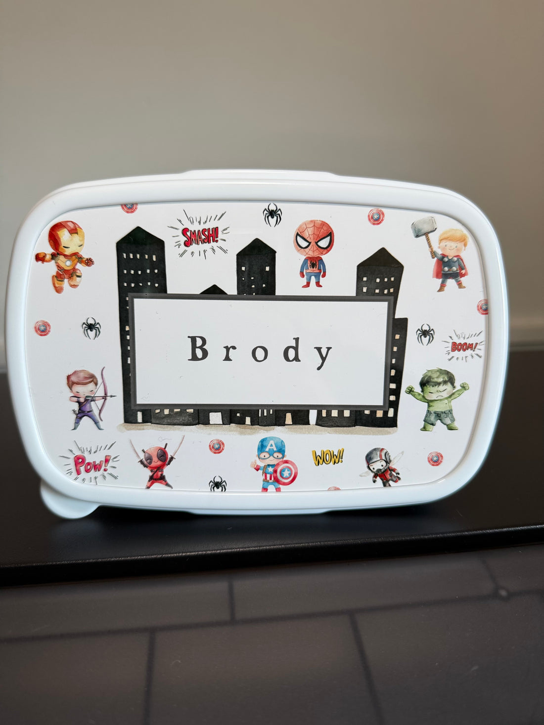 Personalised Superhero Snack Tub