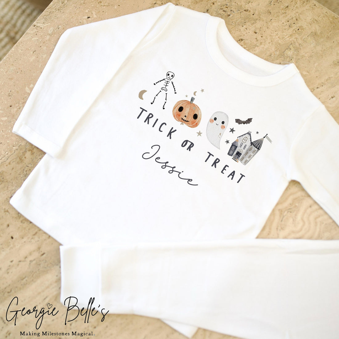 Personalised Halloween Pyjamas - Trick Or Treat Design