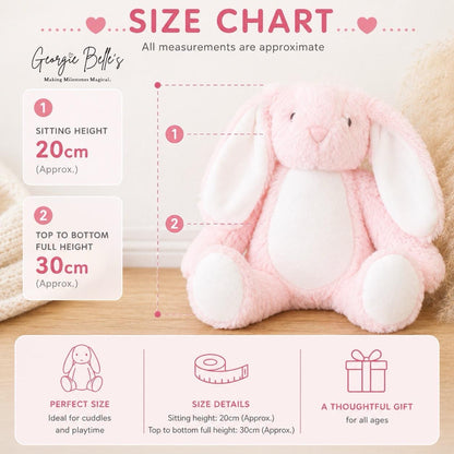 Personalised Little Sister Bunny Soft Toy | Custom Bunny Gift | Mice Trio Design