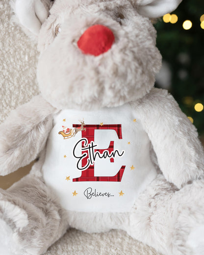 Christmas Personalised Reindeer - Believes Initial Design