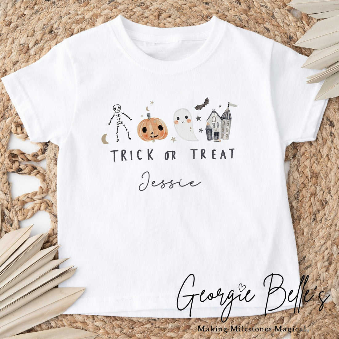 Personalised Halloween T-Shirt - Trick Or Treat Design