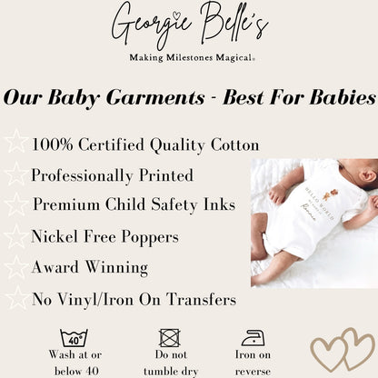 Personalised Father’s Day Baby Vest / Babygrow - World Blue Design