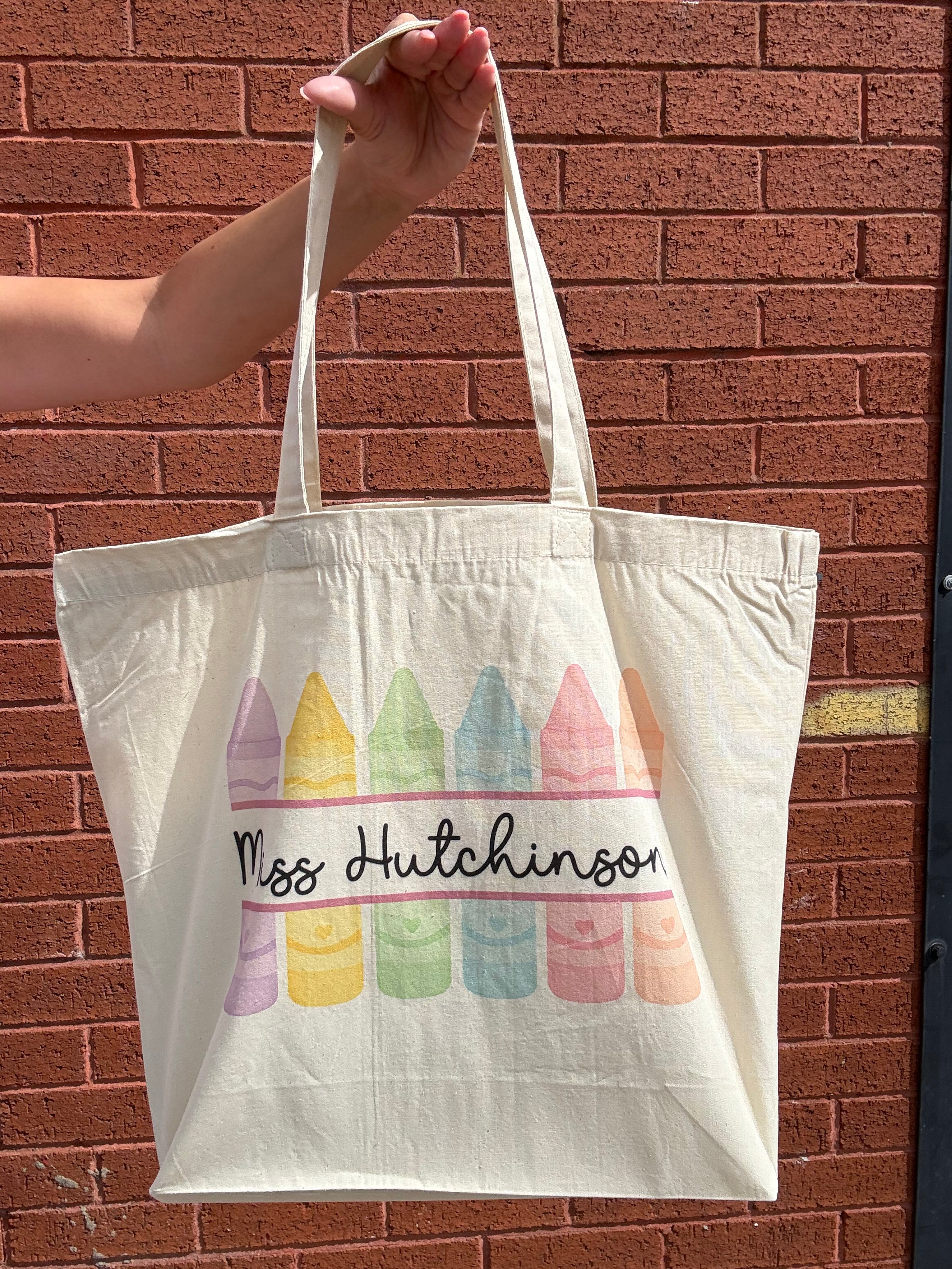 Fiver Friday Teacher Bag - Crayon Design