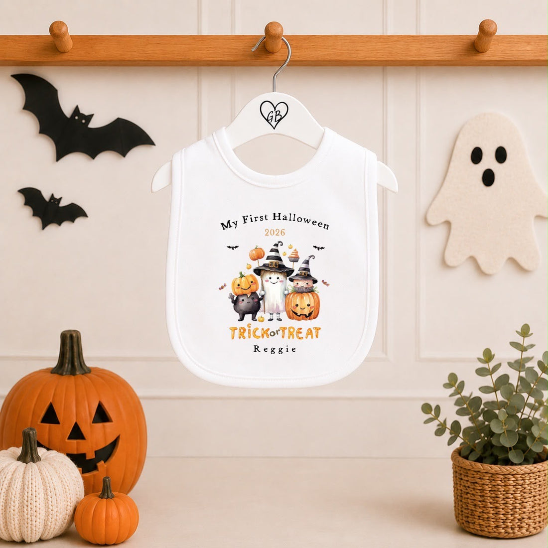 Personalised Halloween Babygrow | My First Halloween Baby Outfit | Ghoul Design