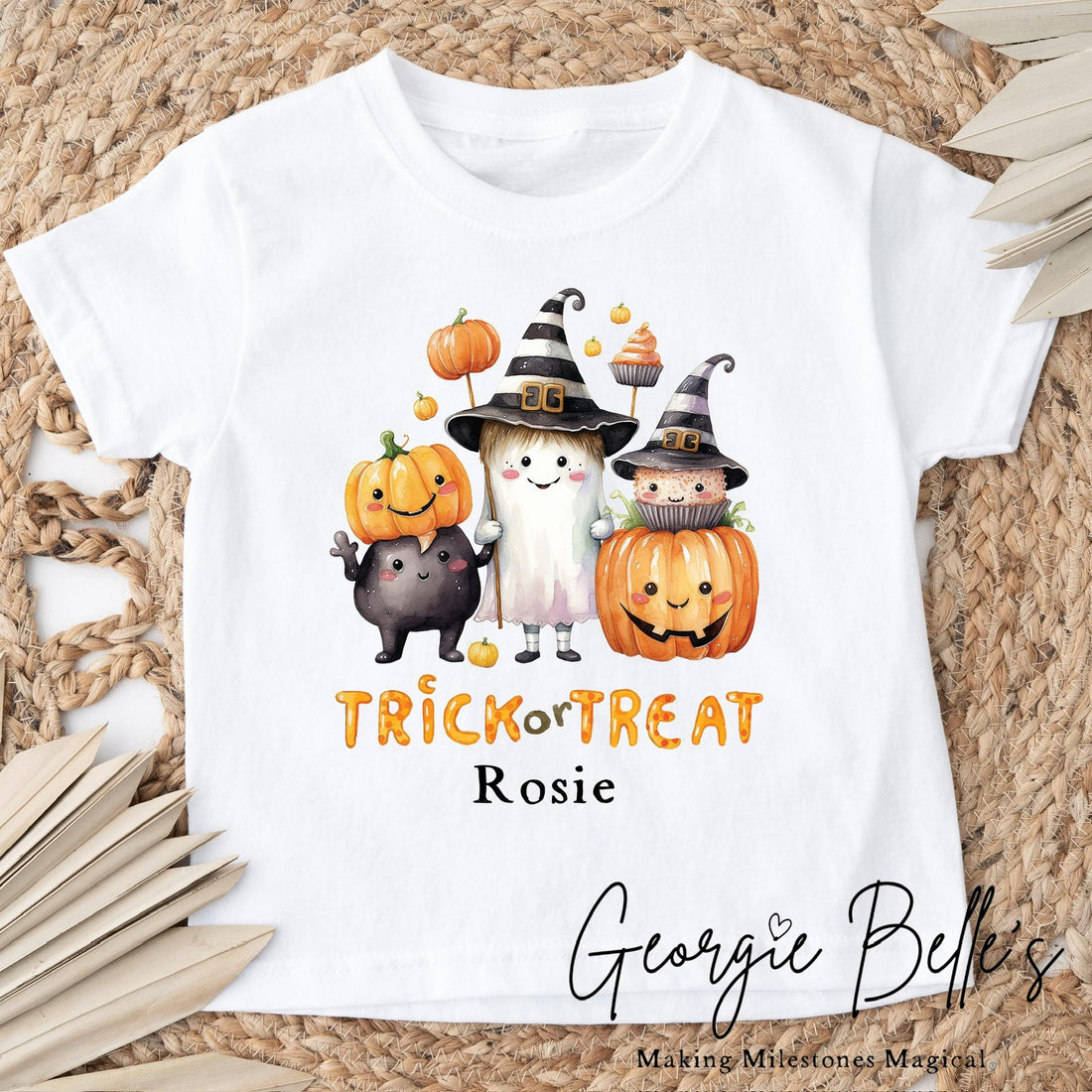 Personalised Halloween T-Shirt - Trick Or Treat Ghoul Design
