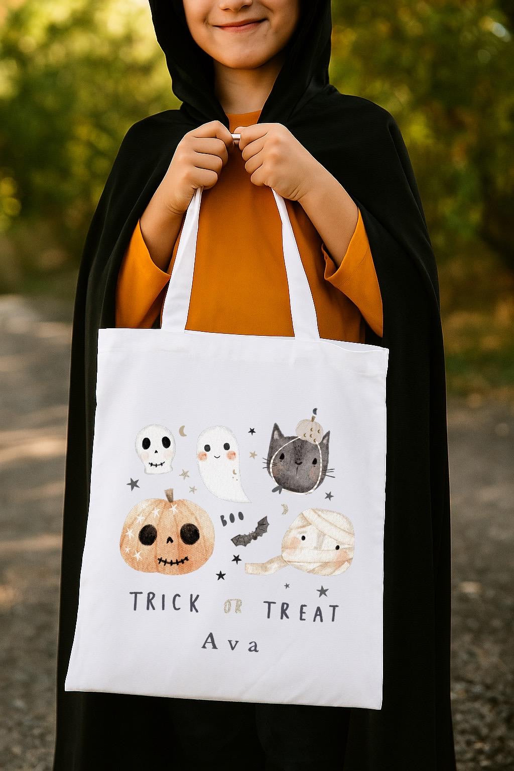 Personalised Halloween Trick Or Treat Bag