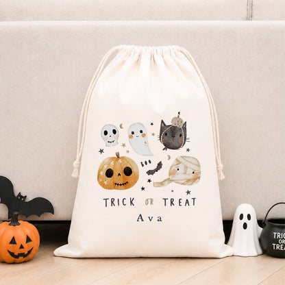 Personalised Halloween Boo Bag &amp; Treat Sack | Spooky Element Design