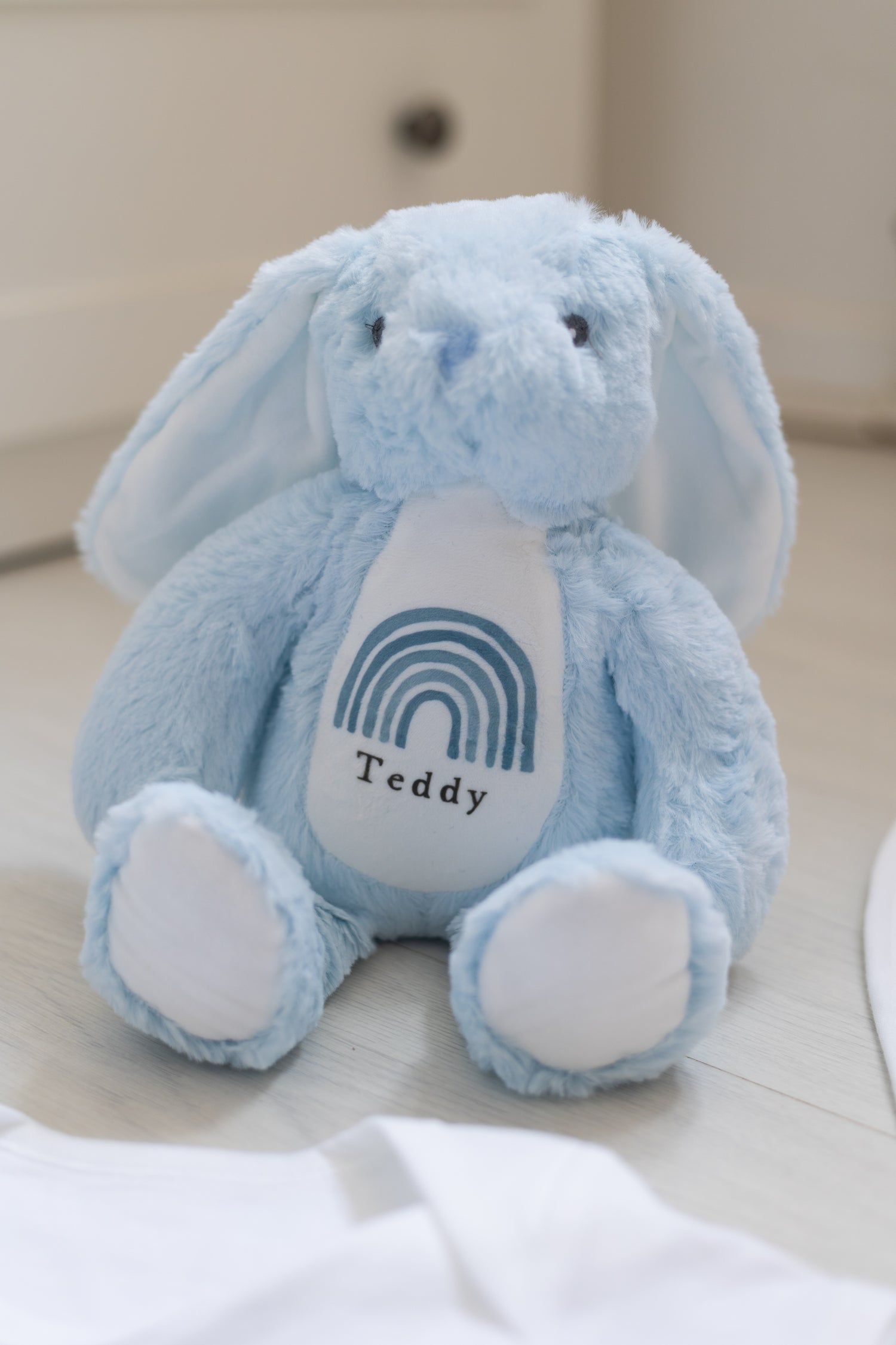 New Baby Gift Set - Blue Rainbow Design
