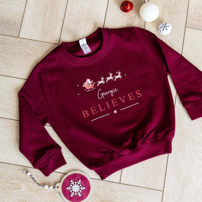 Personalised Children’s Christmas Jumper | Believes Design