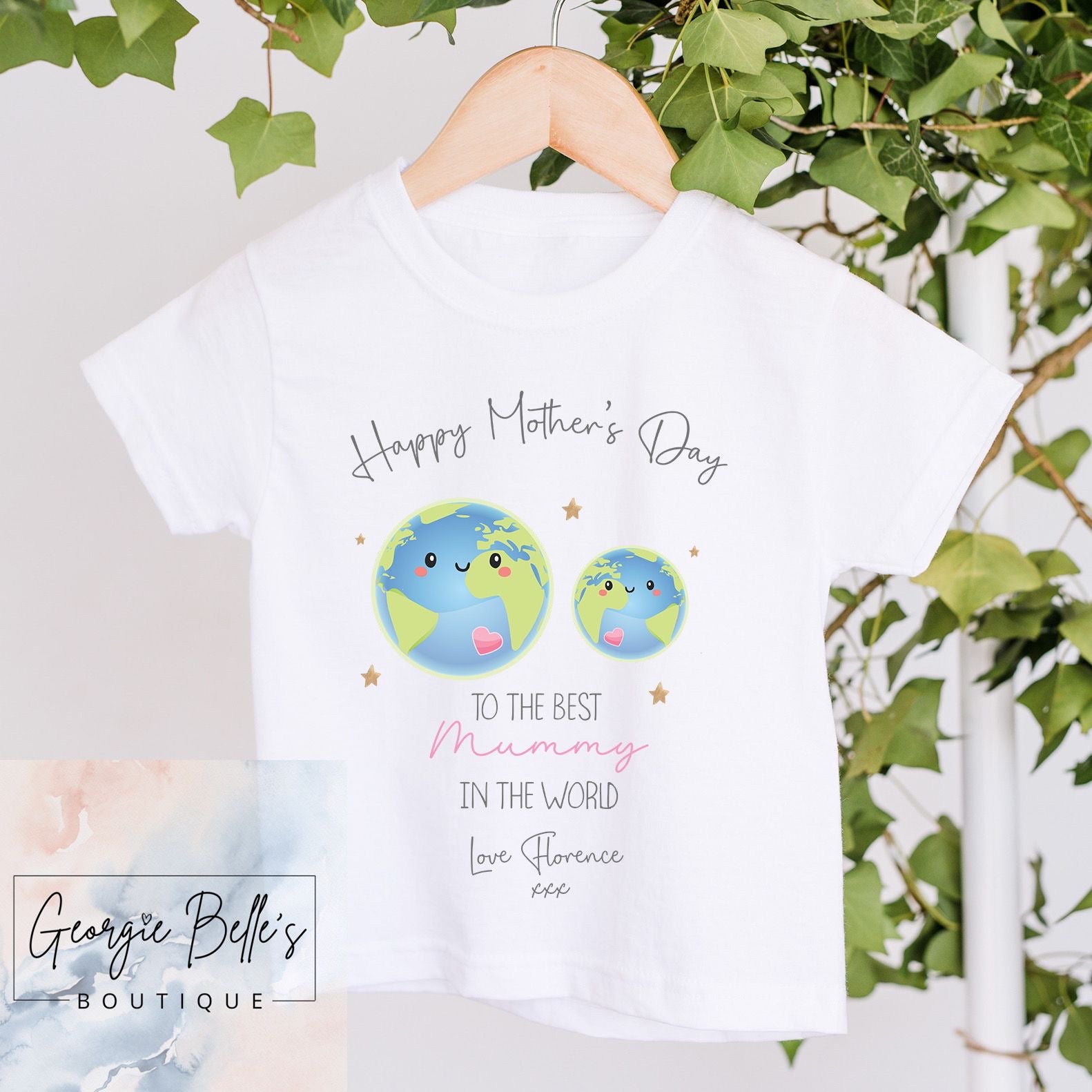 Mothers Day T-Shirt - Pink World Design