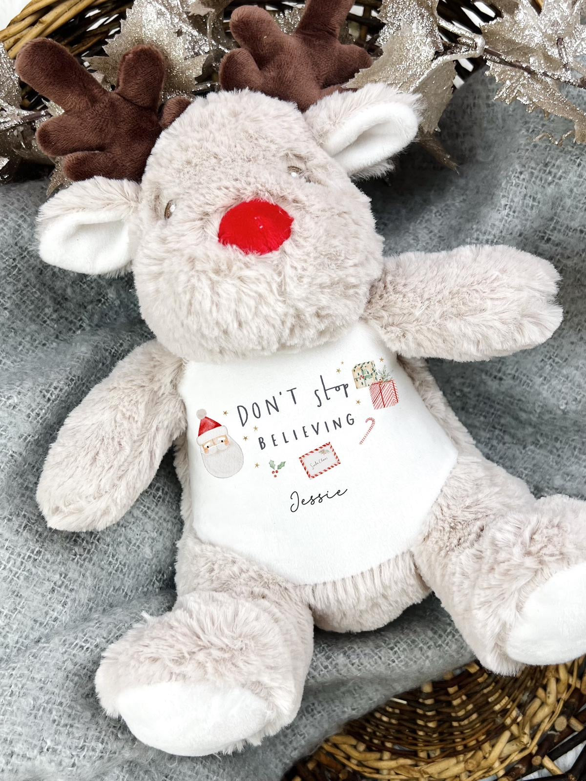 Christmas Personalised Reindeer - Don’t Stop Believing Design