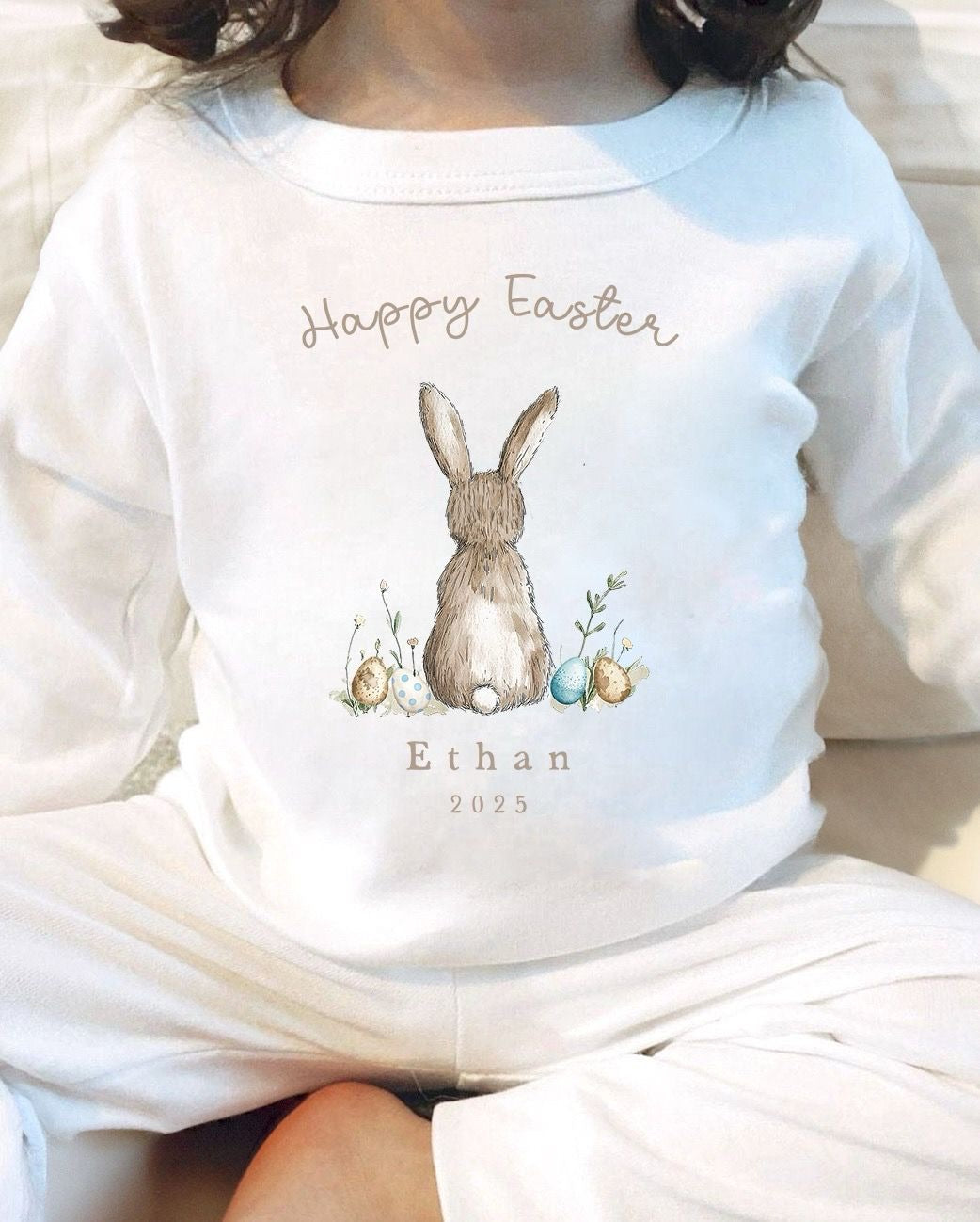 Personalised Easter Pyjamas - Boy Bunny Design