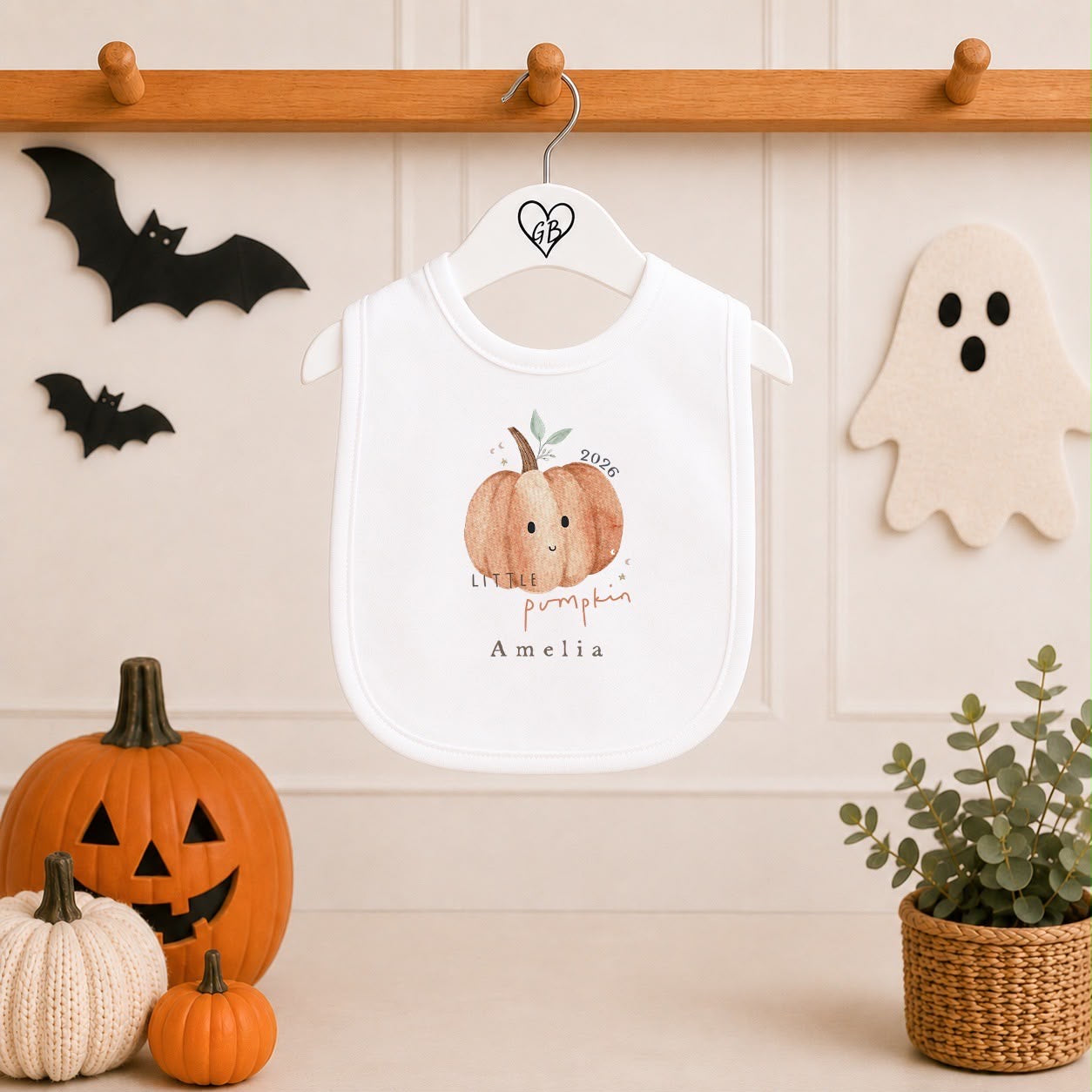 Personalised Halloween Babygrow | My First Halloween Baby Outfit | Little Pumpkin Design
