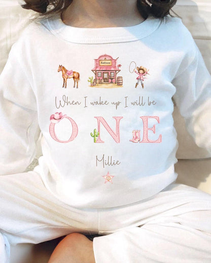 Personalised Birthday Pyjamas -  Rodeo Trio Design
