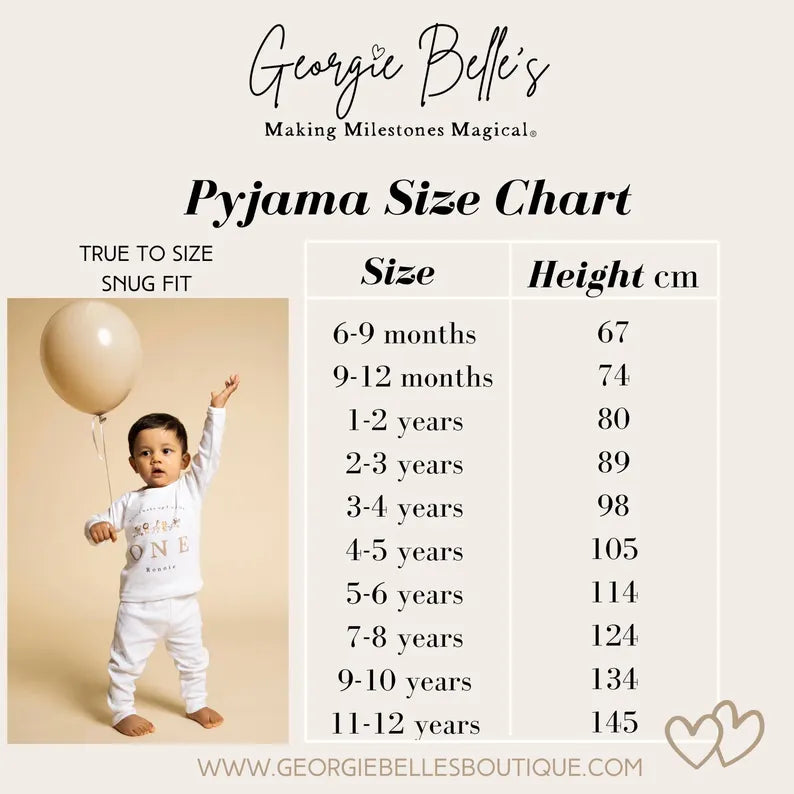 Personalised Plain White Easter Pyjamas - Close Your Eyes Design