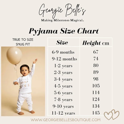 Personalised Plain White Easter Pyjamas - Close Your Eyes Design