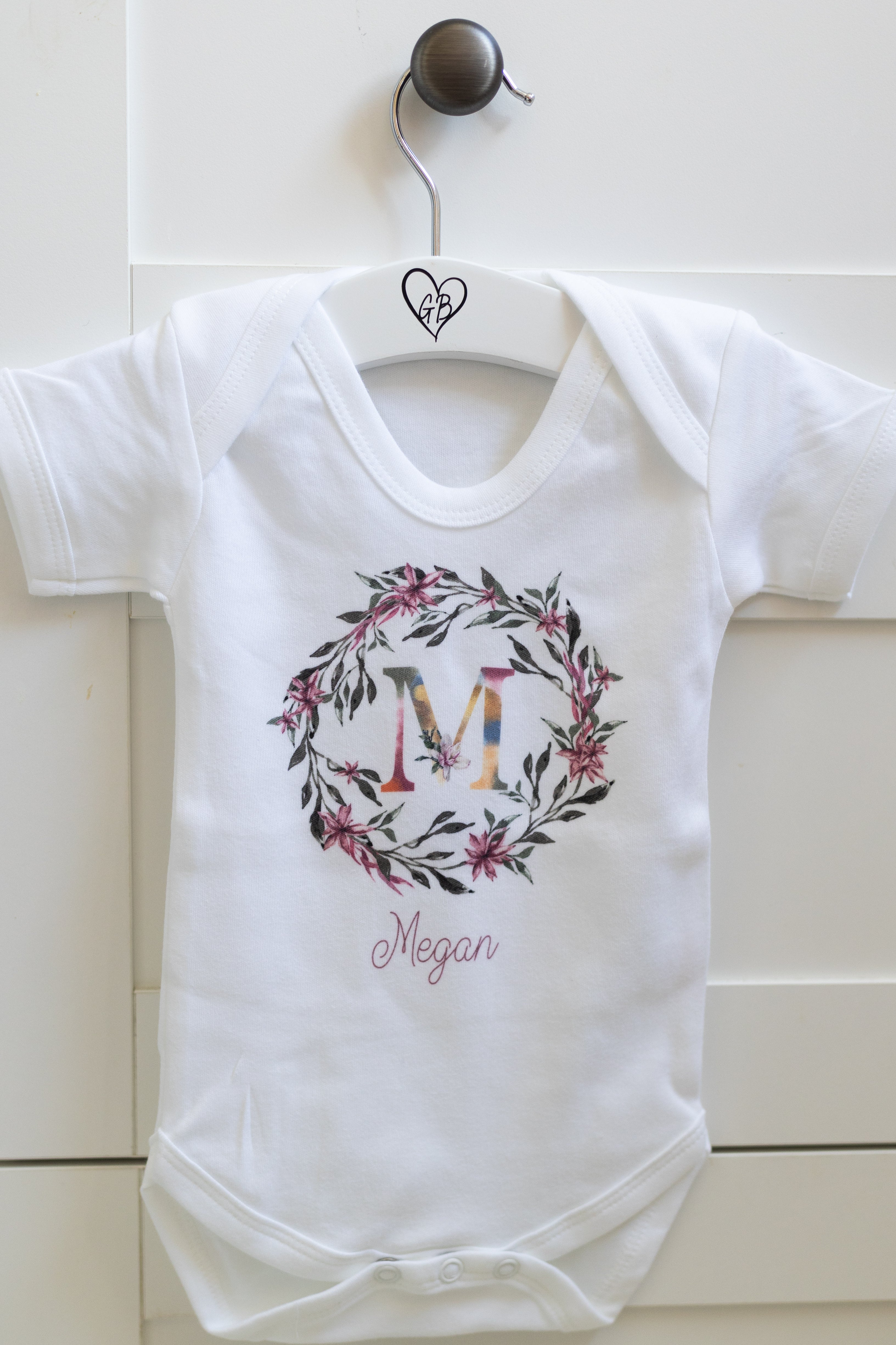 Luxury Personalised Baby Gift Set - Lilah Wreath Design