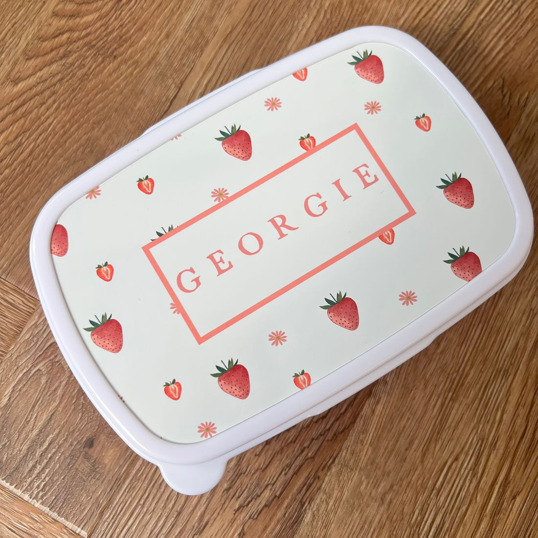 Personalised Strawberry Snack Tub