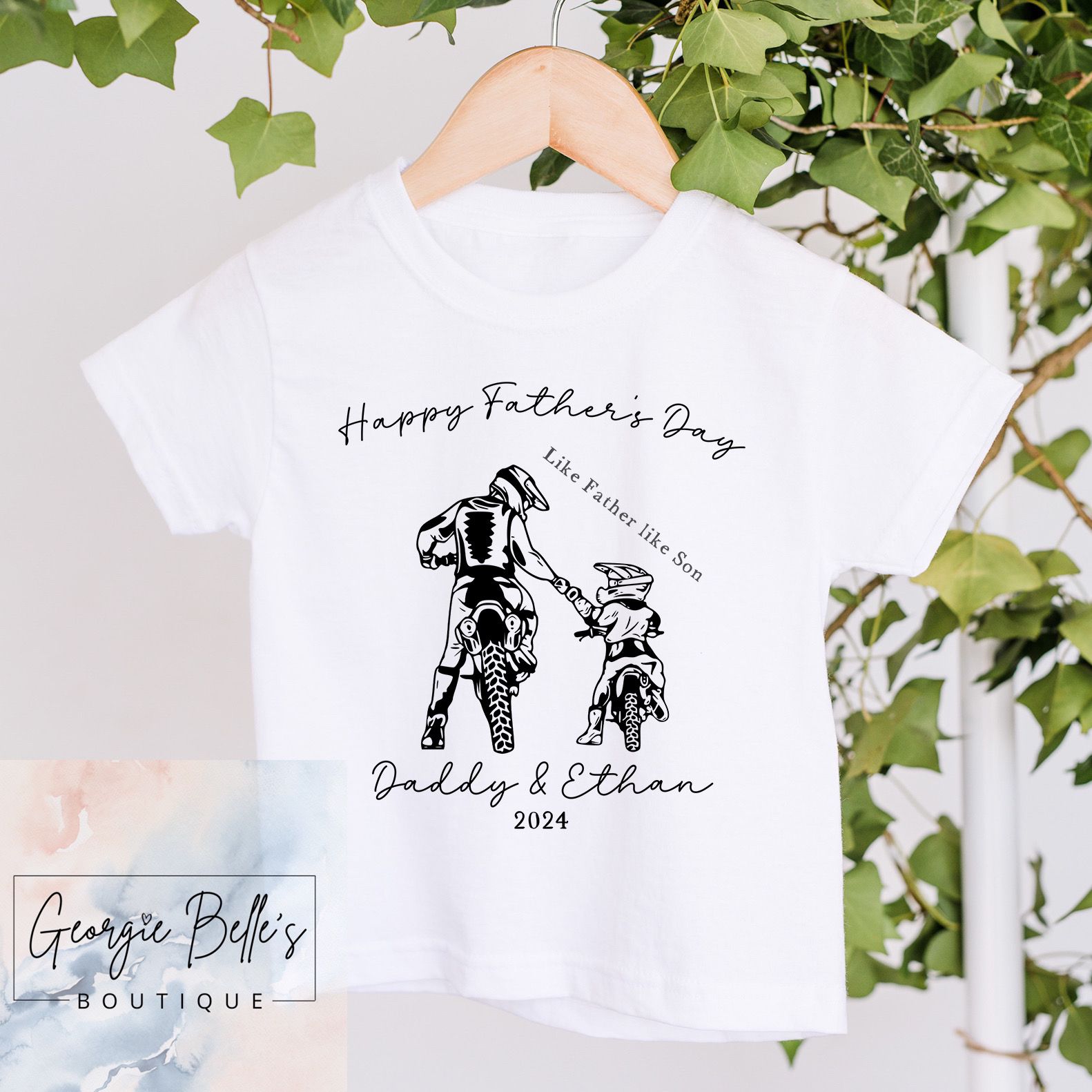 Father's Day T-Shirt - Motocross Design