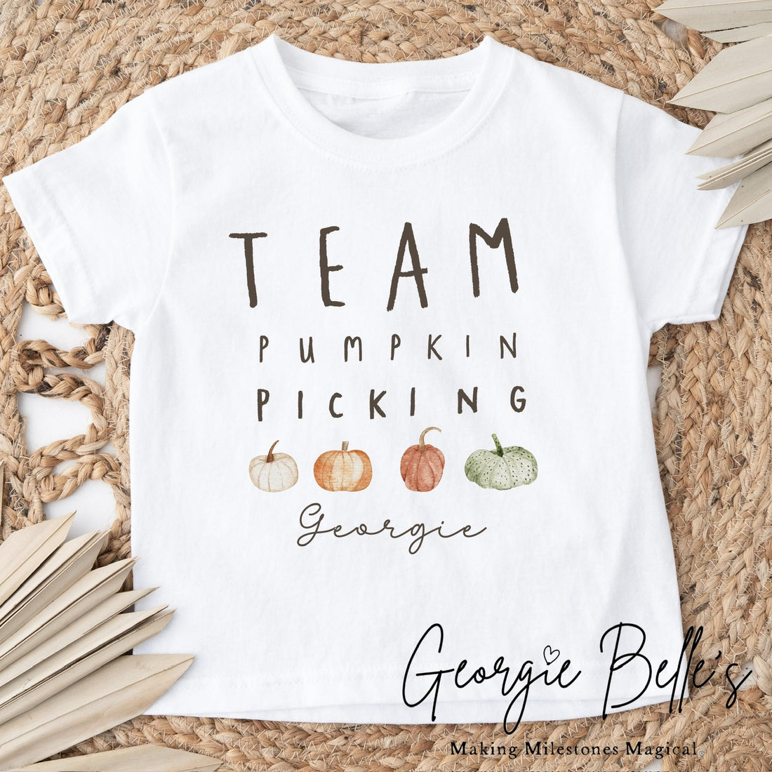 Personalised Halloween T-Shirt - Team Pumpkin Picking Design