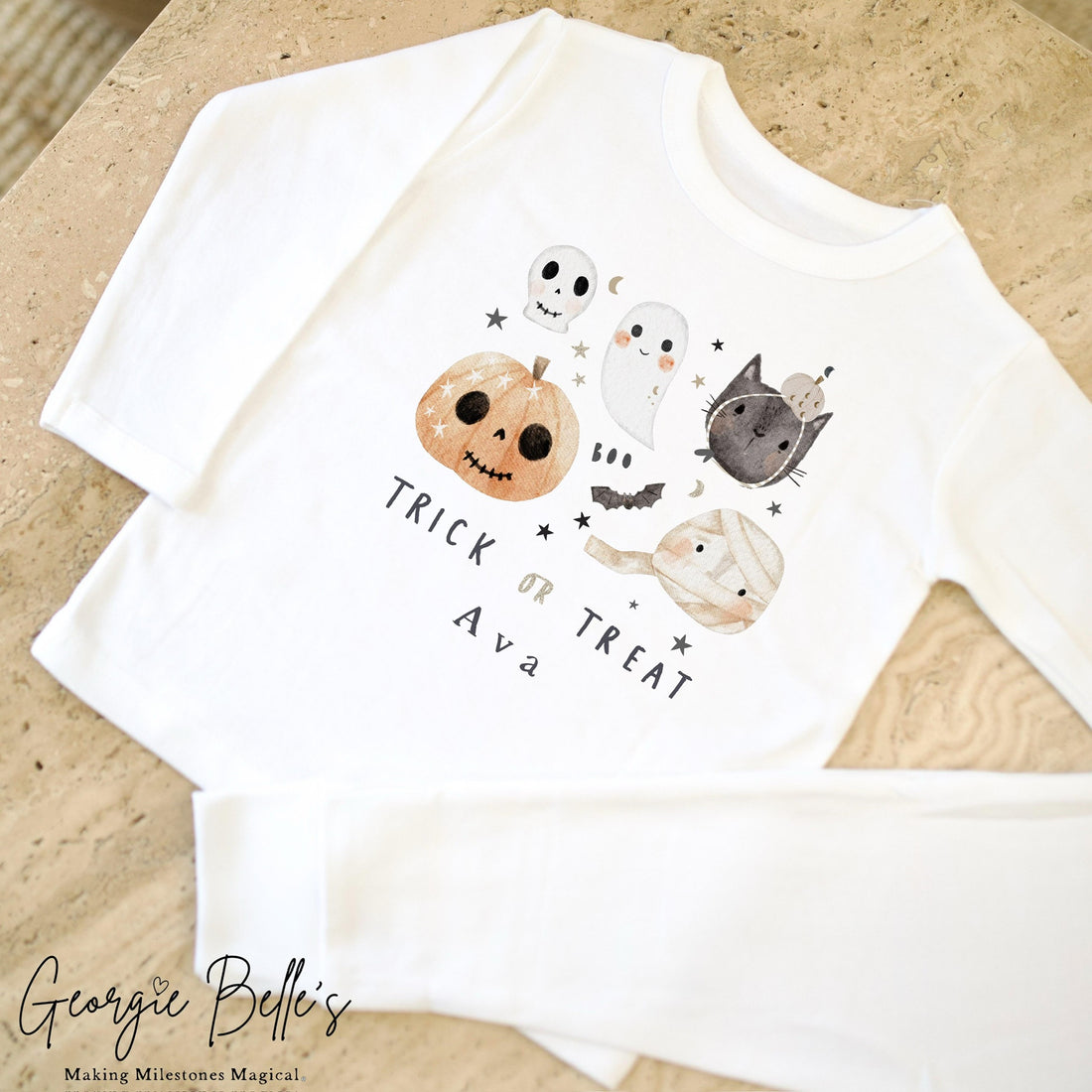 Personalised Halloween Pyjamas - Trick or Treat Design
