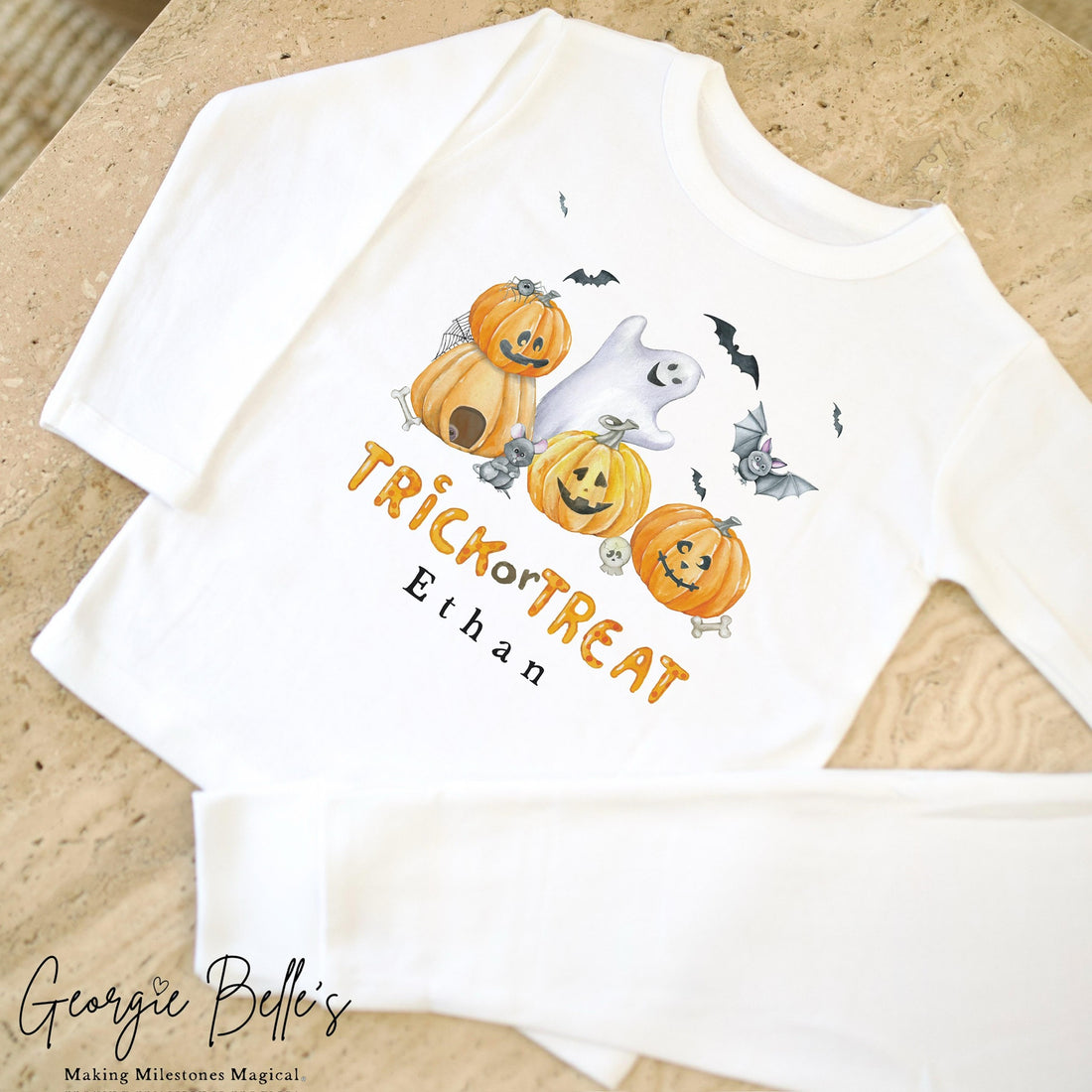 Personalised Halloween Pyjamas - Trick or Treat Design
