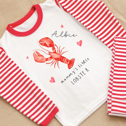 Personalised Valentines Pyjamas - Lobster Design