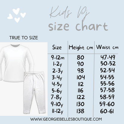 Personalised Christmas Pyjamas -  Christmas Vibes Red Design
