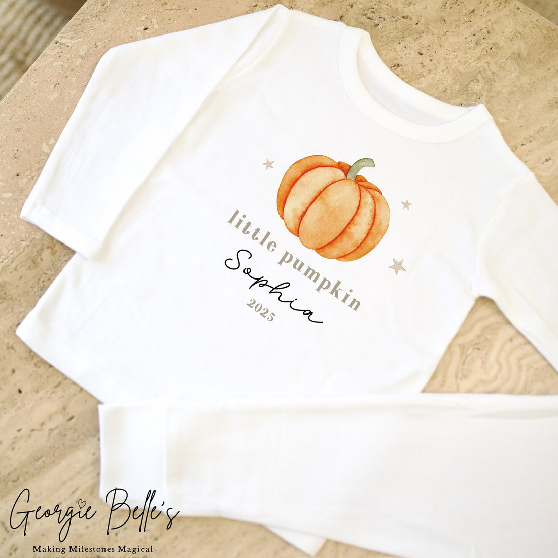 Personalised Halloween Pyjamas - Little Pumpkin Design