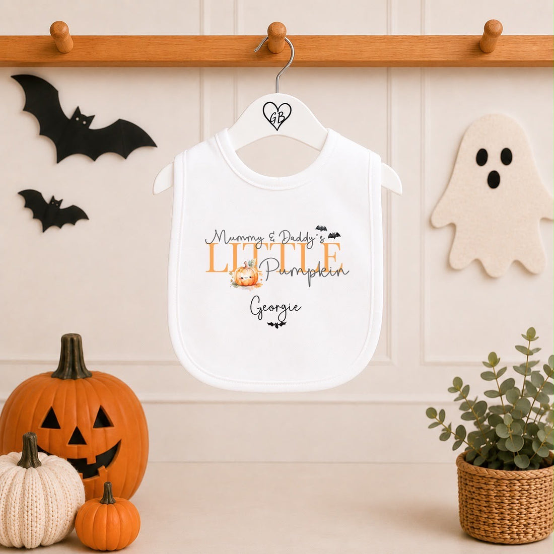 Personalised Halloween Babygrow | My First Halloween Baby Outfit | Little Pumpkin Design